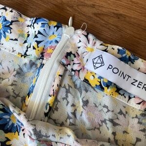 Point Zero Floral MIDI Skirt with slit